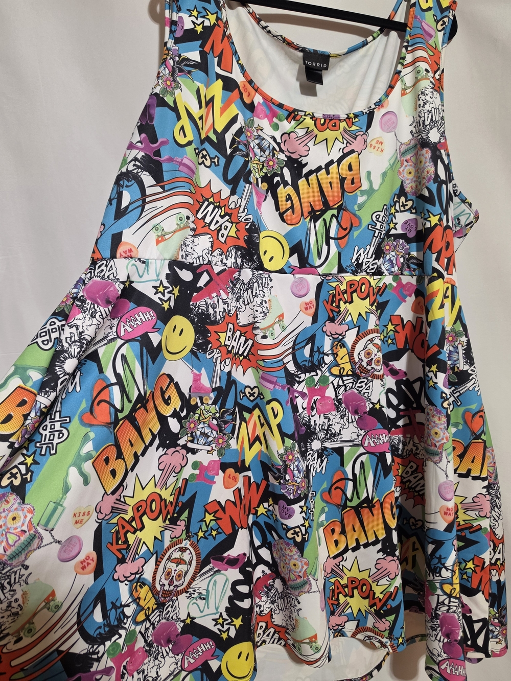 torrid Multicolor Comic Pop Art Skater Tank Dress